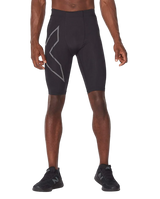 2XU Men Light Speed Compression Shorts - Black / Black Reflective