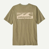 Explore Patagonia Men Boardshort Logo Pocket Responsibili-Tee - Gumtree Green for trail, outdoor & lifestyle use | Liv Activ Singapore