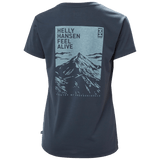 Explore Helly Hansen Women Skog Graphic T-Shirt - Alpine Frost for trail, outdoor & lifestyle use | Liv Activ Singapore