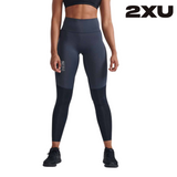 2XU Women Light Speed React Hi-Rise Compression Tights - Black / India Ink