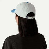 Explore Patagonia P-6 Label Trad Cap - Birch White with Shore Blue for trail, outdoor & lifestyle use | Liv Activ Singapore