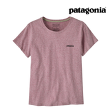 Explore Patagonia Women P-6 Logo Responsibili-Tee® - Quiet Violet for trail, outdoor & lifestyle use | Liv Activ Singapore